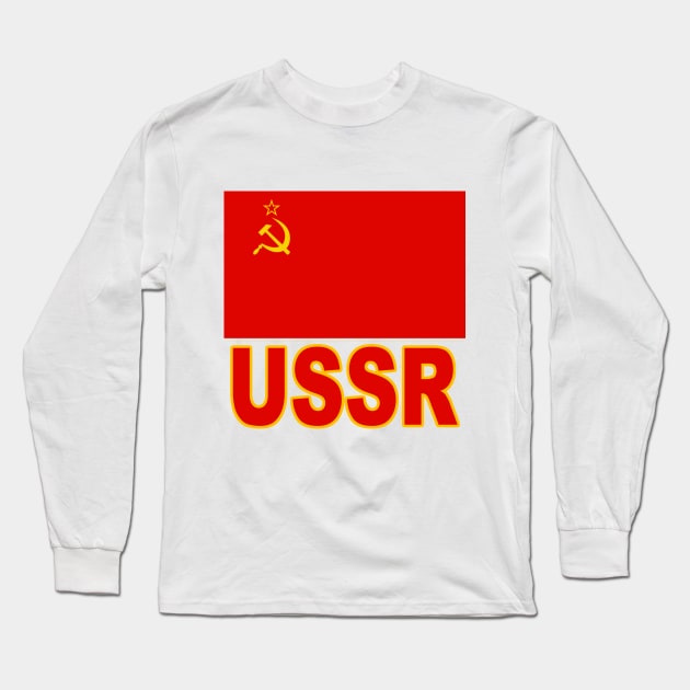 The Pride of the Soviet Union (USSR) - National Flag Design Long Sleeve T-Shirt by Naves